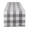 Design Imports Buffalo Check Table Runner In Gray