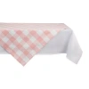Design Imports Buffalo Check Tablecloth In Pink