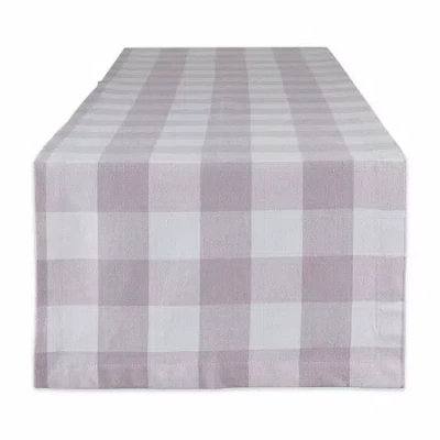 Design Imports Checkered Tabletop Table Runner In Pink