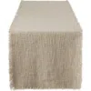 Design Imports Chino Basket Fringe Table Runner In Natural