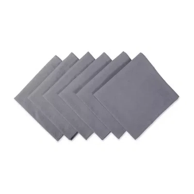 Design Imports Cotton 6-pc. Napkins In Gray