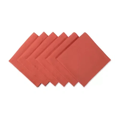 Design Imports Cotton 6-pc. Napkins In Orange