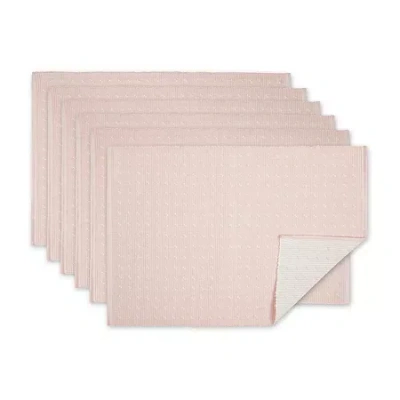 Design Imports Cottontail Cottage Spring Chintz Rose 6-pc. Placemat In Pink