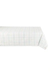 Design Imports Cottontail Garden Plaid Tablecloth In White