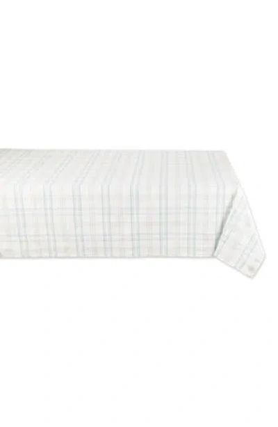 Design Imports Cottontail Garden Plaid Tablecloth In Gray