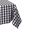 Design Imports Design Imporrt Checkers Tablecloth In Black
