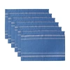 Design Imports Design Import French Stripe 6-pc. Placemats In Blue