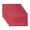 Design Imports Design Import French Stripe 6-pc. Placemats In Red