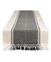 DESIGN IMPORTS DOBBY STRIPE TABLE RUNNER, 13" X 108"