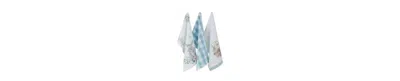 Design Imports Easter Basics Collection Springtime Kitchen Essentials, Dishtowel Set, Floral Bunny, 3 Piece