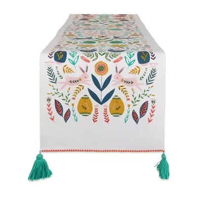 Design Imports Easter Folk Garden Runner In Multi