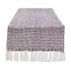 Design Imports Eggplant Woven Table Runner In Purple