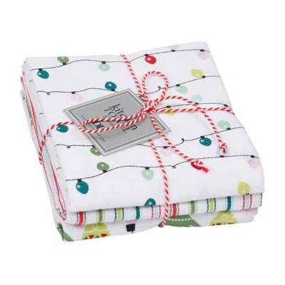 Design Imports Festive Christmas Dishtowel Set Of 3