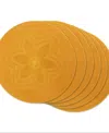 Design Imports Floral Woven Round Placemat, Set Of 6