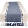 Design Imports French Blue Dobby Stripe Table Runner