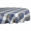 Design Imports French Blue Tri Color Check Tablecloth In Blue