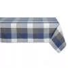 Design Imports French Blue Tri Color Check Tablecloths In Blue