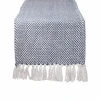 Design Imports French Blue Woven Table Runner In Blue
