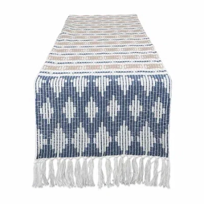 Design Imports French Blue/stone Colby Southwest Table Runner