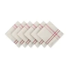 Design Imports French Stripe 6-pc. Napkins In Red