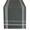 Design Imports French Stripe Table Runner In Gray