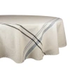 Design Imports French Stripe Tablecloth In Black