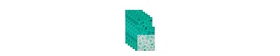 Design Imports Fridge Liner Collection Non-adhesive, Cut To Fit, 12x24", Aqua Market, 6 Piece