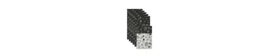 Design Imports Fridge Liner Collection Non-adhesive, Cut To Fit, 12x24", Black Market Print, 6 Piece