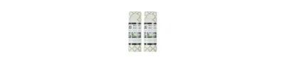 Design Imports Fridge Shelf Liner Collection Non-adhesive, Cut To Fit, Machine Washable, 12x120", Cream Lattice, 2