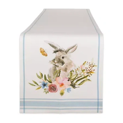Design Imports Garden Bunny Runner In Multi