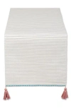 Design Imports Gather Together Embellished Table Runner In Sand