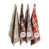 Design Imports Gathered Together 4-pc. Dish Cloth In Multi