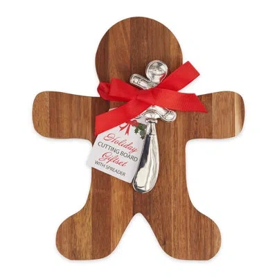 Design Imports Gingerbread Man Cutting Board Gift Set/2