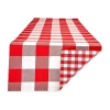 Design Imports Gingham Buffalo Check Table Runner In Red