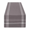 Design Imports Gray French Stripe Table Runner In Gray