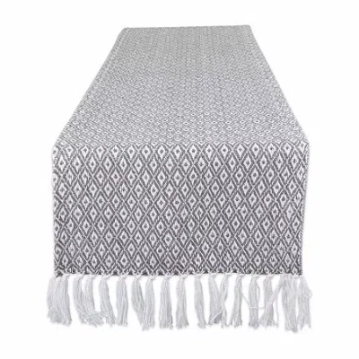 Design Imports Gray Mini Diamond Table Runner