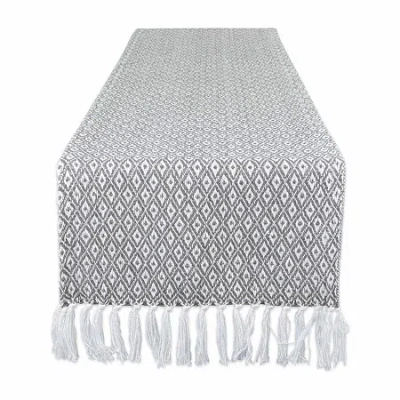 Design Imports Gray Mini Diamond Table Runner