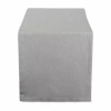 Design Imports Gray Solid Chambray Table Runner In Gray