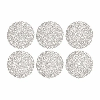 Design Imports Gray Woven Paper 6-pc. Placemat
