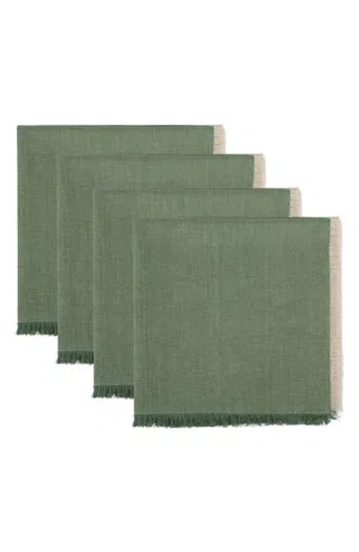 Design Imports Green Chambray 4-piece Napkin Set