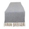 Design Imports Handloom Chevron Table Runners In Blue