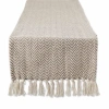 Design Imports Handloom Chevron Table Runners In Brown