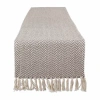 Design Imports Handloom Chevron Table Runners In Gray