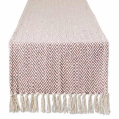 Design Imports Handloom Chevron Table Runners In Sand