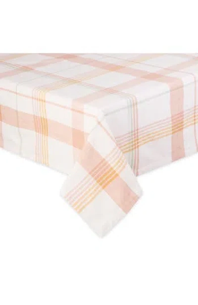 Design Imports Happy Day Plaid Tablecloth In Pink