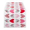 Design Imports Hearts Collage Print Table Runner In Multi