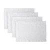 Design Imports Hemstitch 4-pc. Placemat In White