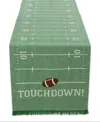 Design Imports Home Field Embellished Game Day Table Runner, 14" X 72" In Home Field Green
