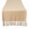 Design Imports Honey Gold Chevron Table Runner In Yellow
