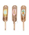 Design Imports Hop Into Spring Spatula 3-piece Cookie Cutter Gift Set In Multi